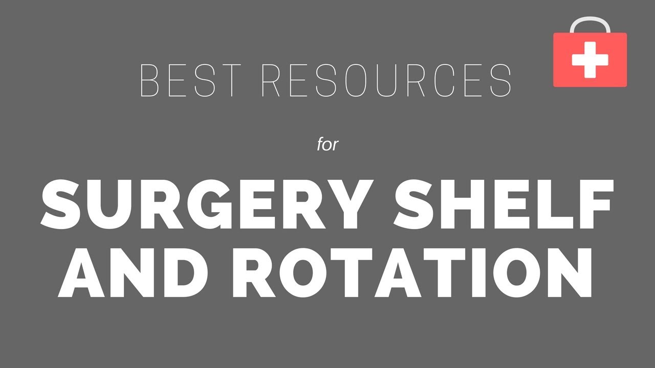 Best Resources For The Surgery Shelf Exam & Rotation
