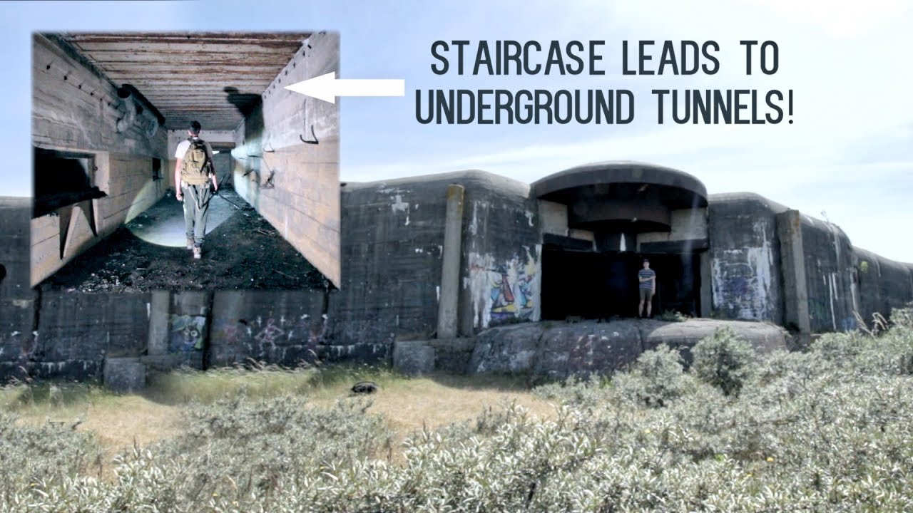 Huge German gunning site - staircase reveals endless tunnels!
