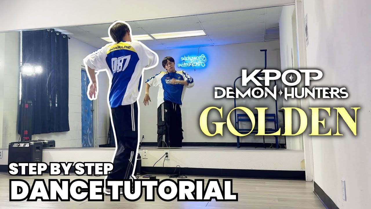 HUNTRIX — урок танца «Золотой» — пошаговое зеркальное отображение | KPOP Demon Hunters #kpoptutorial