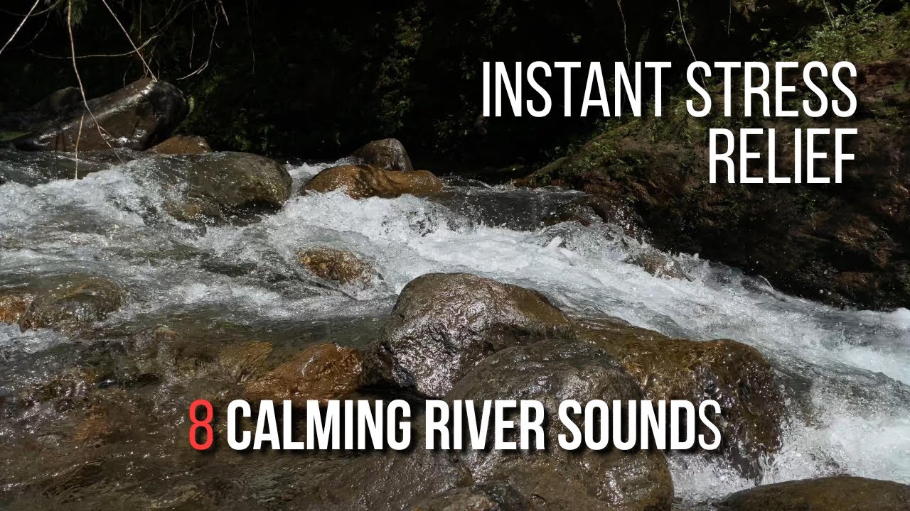 Instant Stress Relief | Calming River Sounds at Night | Deep Sleep & Anxiety Relief
