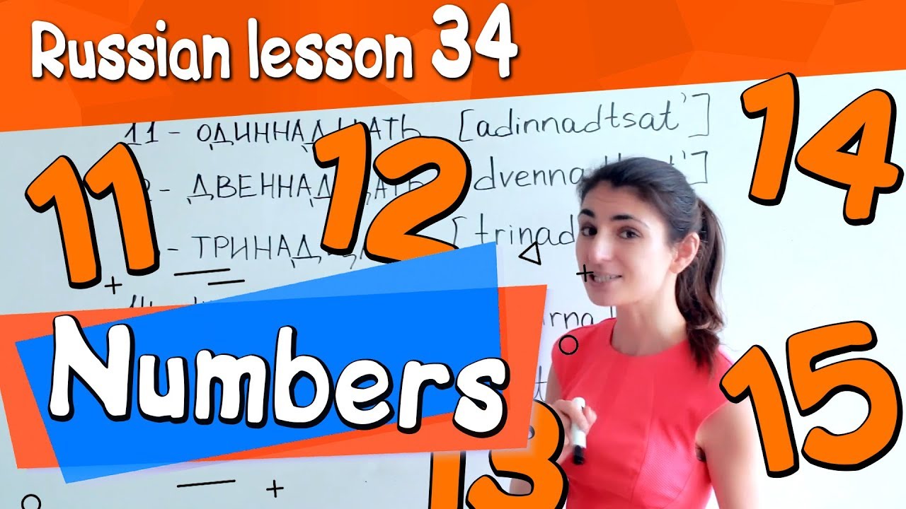 34 Russian Lesson / Numbers - 2/ Learn Russian with Irina