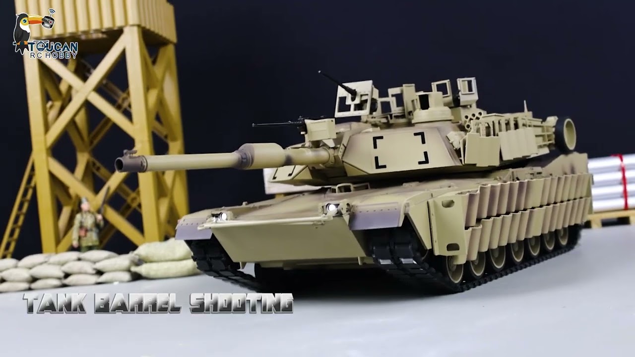 Tongde 1/16 Abrams M1A2 RC Infrared Battle Tank SEP TUSK II Remote Controlled Electric Panzer