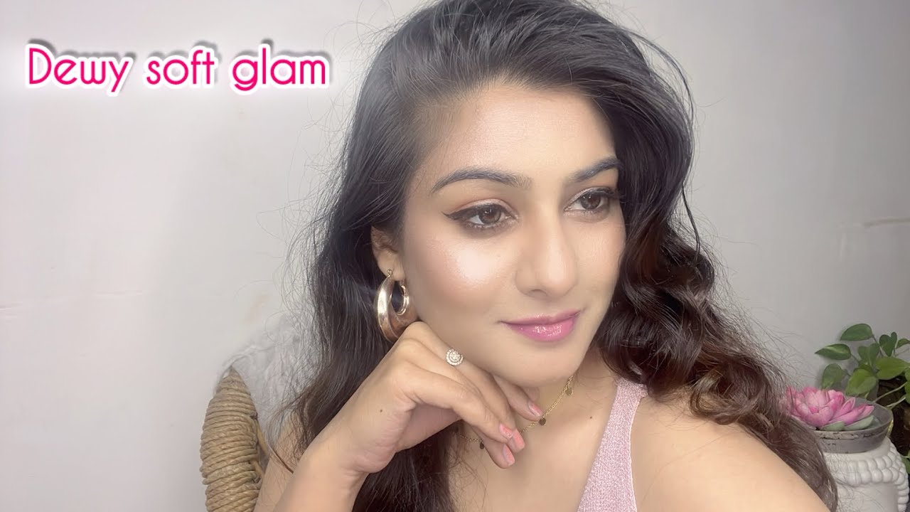 Glass Skin Glow ✨ Full Glossy Makeup Look Tutorial | Dewy Soft Glam
