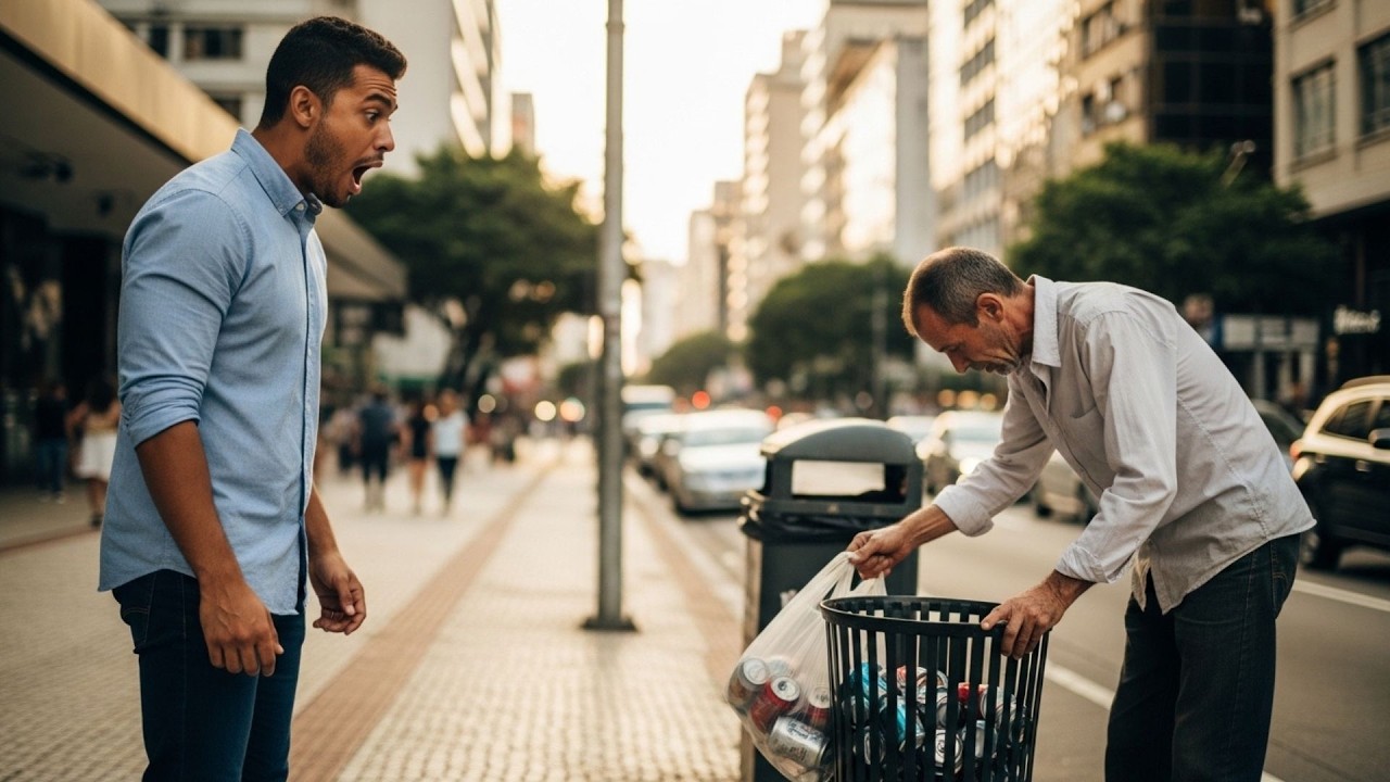 Ele Reconheceu o Antigo Patrão Catando Latinhas na Rua: 'O Que Aconteceu Com Ele?'
