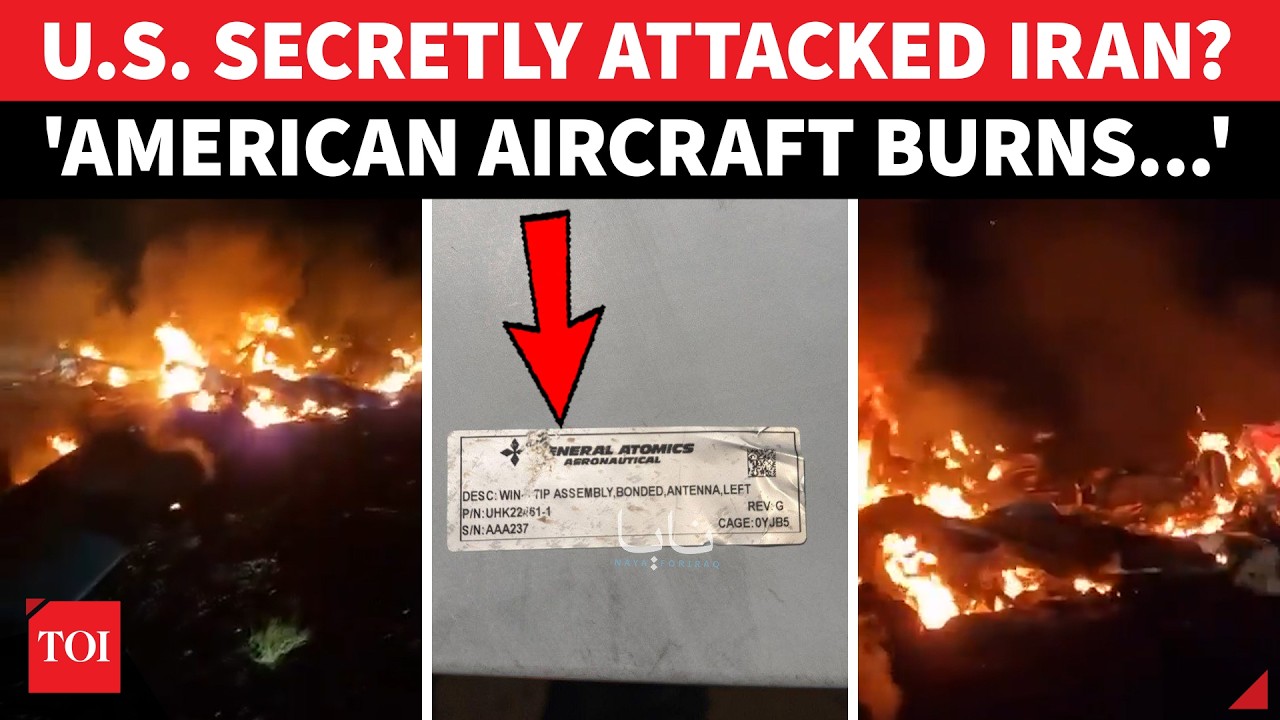 EMBARRASSMENT FOR US, Secret Attack On Iran Foiled? &lsquo;American Aircraft Footage On Fire...&rsquo; | On Cam