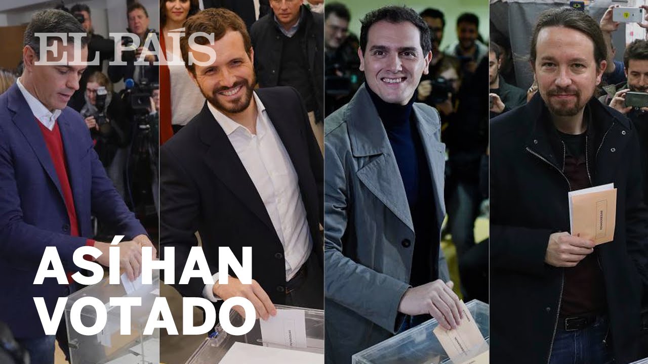 Elecciones generales España | Voto de los 5 candidatos durante el 10N