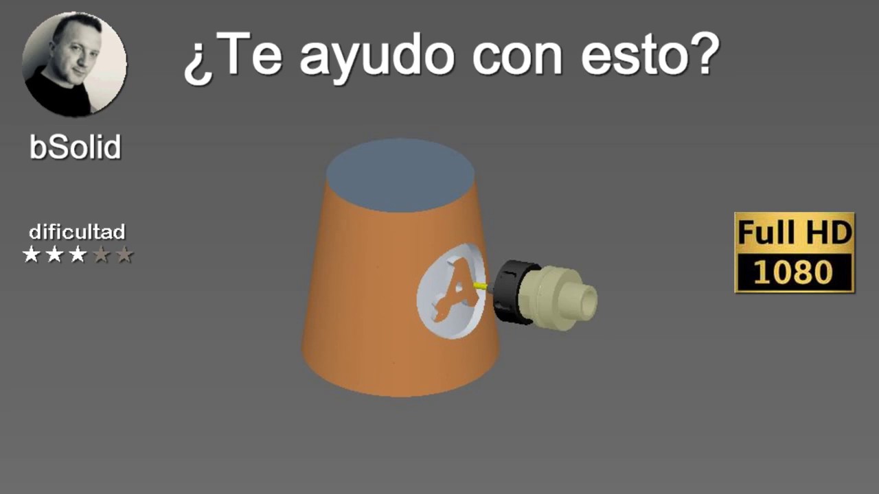 bSolid 018 (5ax) Como realizar un cono en bSolid y grabar un dibujo