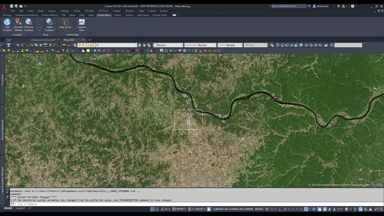 Aerial Images in AutoCAD Map