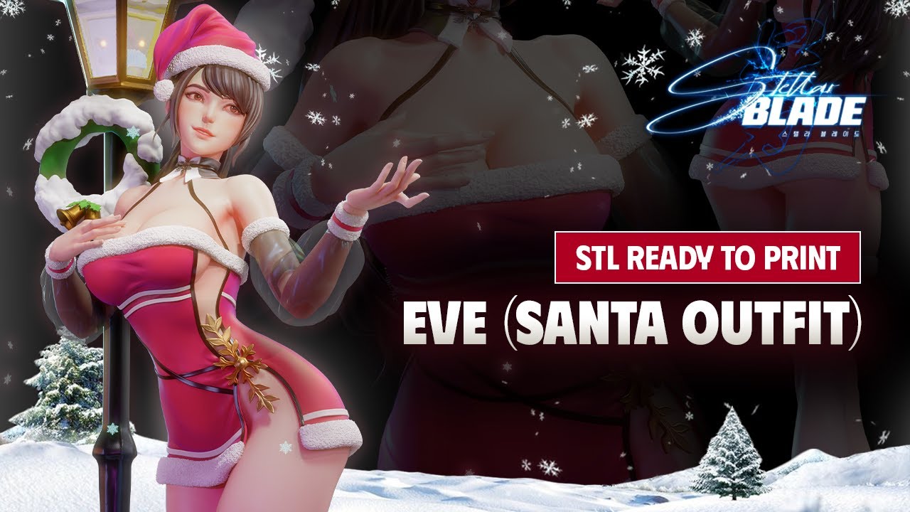 Eve's(Santa Outfit) - STL File From CWS to 3D Print