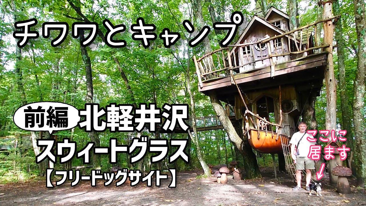 人気の理由がわかった！【北軽井沢スウィートグラス】で犬連れキャンプ♪（前編）センス抜群！雰囲気最高！自然豊かなアミューズメントパークのようなキャンプ場！