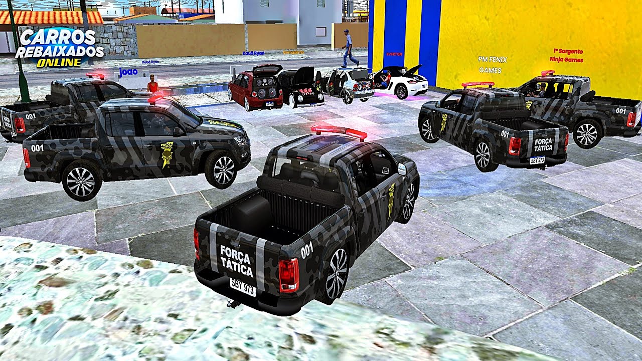 CARROS REBAIXADOS ONLINE | MEGA OPERAÇÃO DA FORÇA TÁTICA CERCA CARROS DE SOM NO RAPIDEX