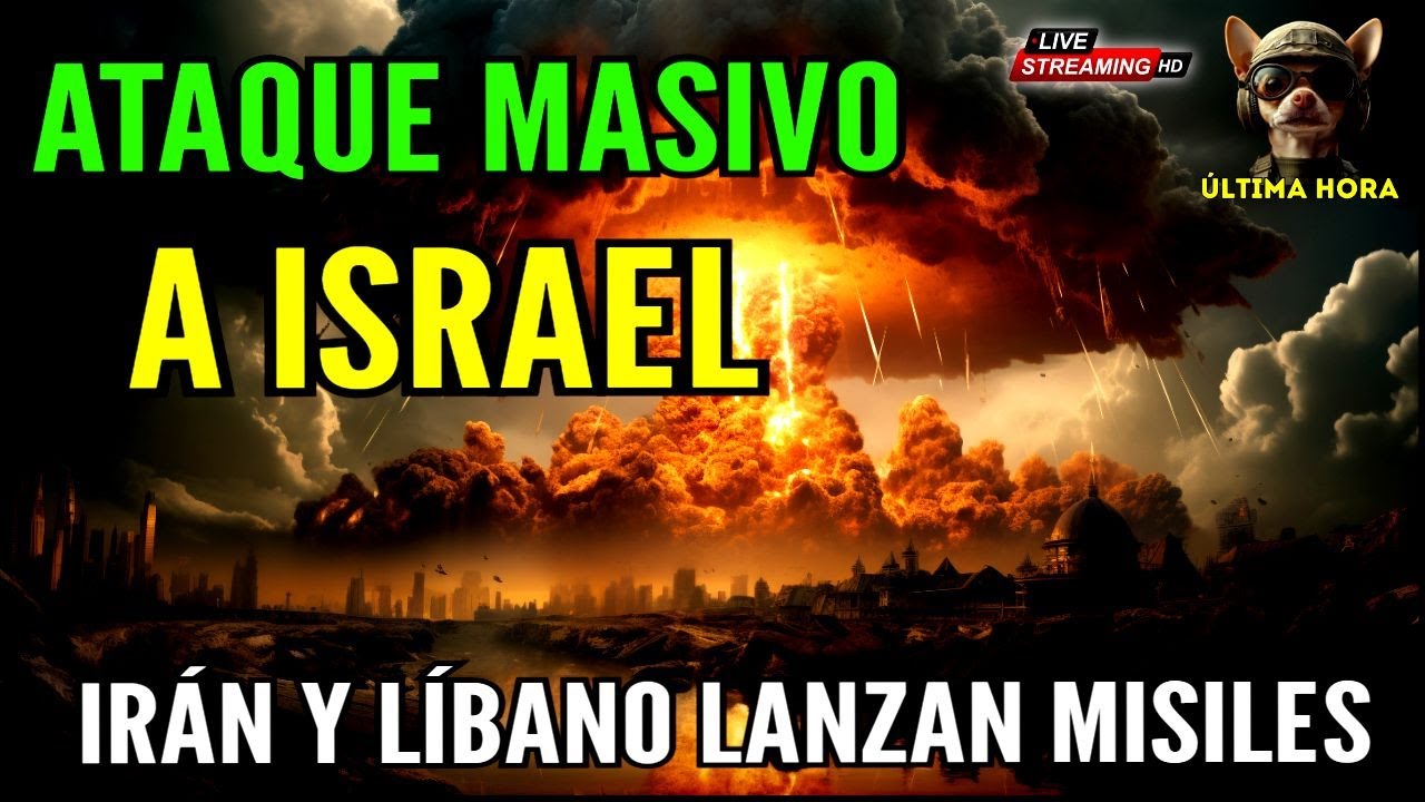 ISRAEL EN ALERTA MÁXIMA POR LANAMIENTO MASIVO DEL LÍBANO E IRÁN