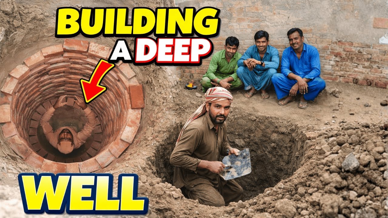 Amazing Fastest Well Digging by Hand - Satisfying Teamwork and Pure Skill