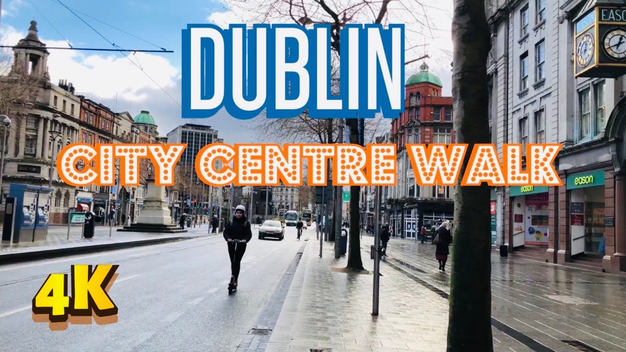 O’CONNELL street Dublin Ireland |4K Walking in Dublin City Centre |Level 5 Lockdown|Travel with Atiq