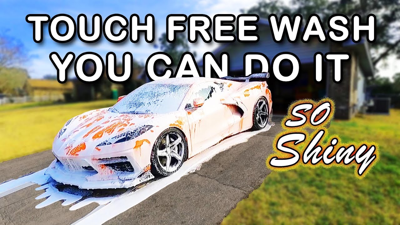 How to Touch Free Spotless Wash C8 Corvette
