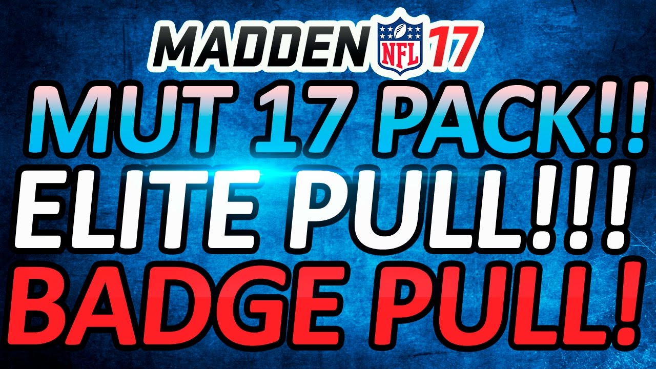 MUT 17 PACK PULL!!! - PRO PACK ELITE PULL!!! - ELITE BADGE PACK REWARD!!! - EA BLESSED!!!