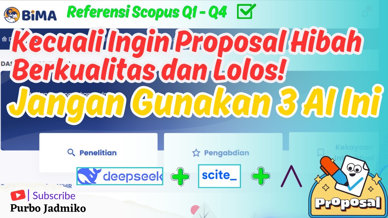 Jangan Gunakan 3 AI Ini, Kecuali Ingin Proposal Hibah Berkualitas & Lolos! 