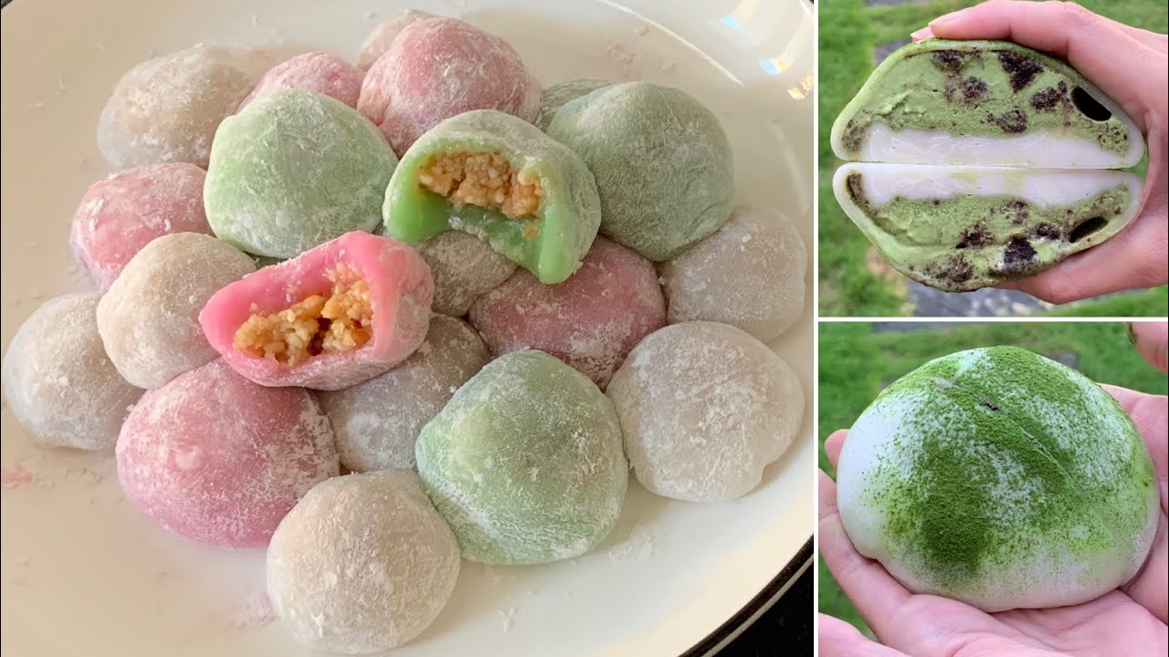 Resep kulit mochi kenyal, empuk, dan enak. Mochi kacang, mochi ice cream