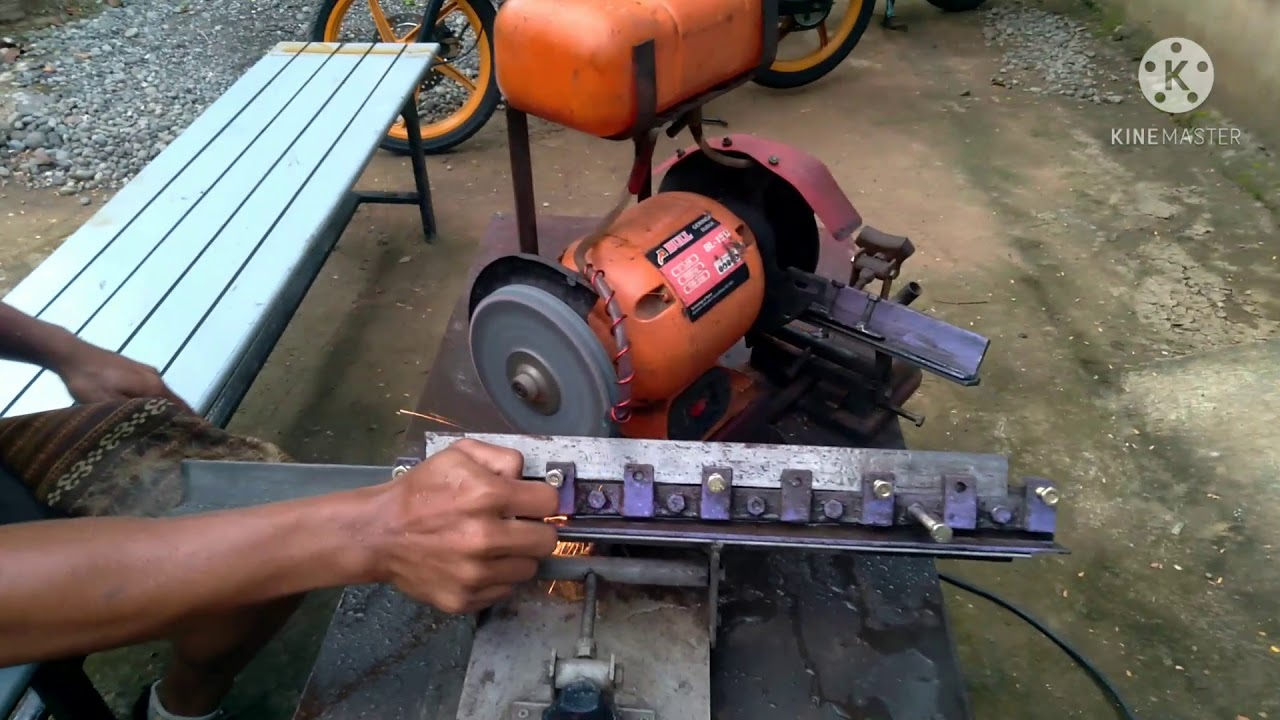 Asah pisau planer 16 inch