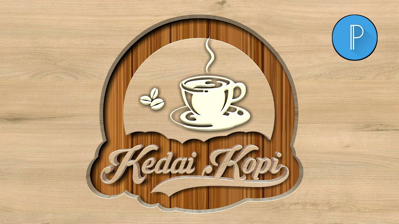 CARA MEMBUAT LOGO KEDAI KOPI DI PIXELAB