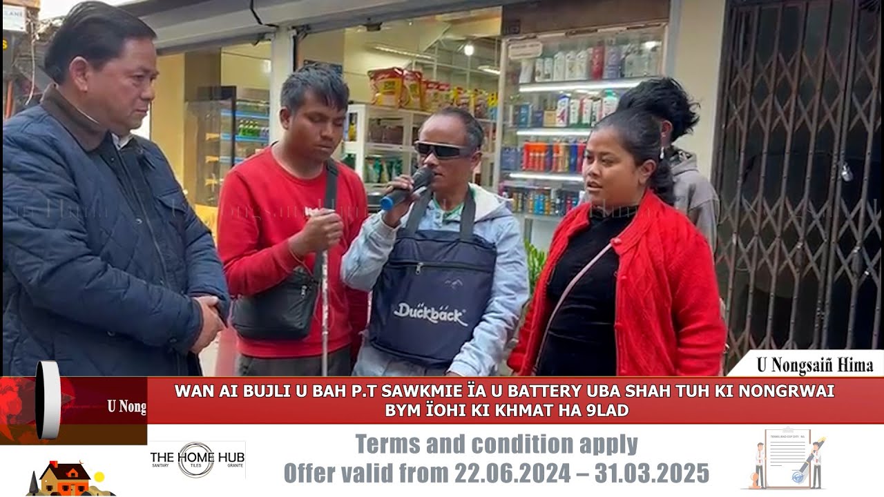 WAN AI BUJLI U BAH P.T SAWKMIE ÏA U BATTERY UBA SHAH TUH KI NONGRWAI BYM ÏOHI KI KHMAT HA 9LAD