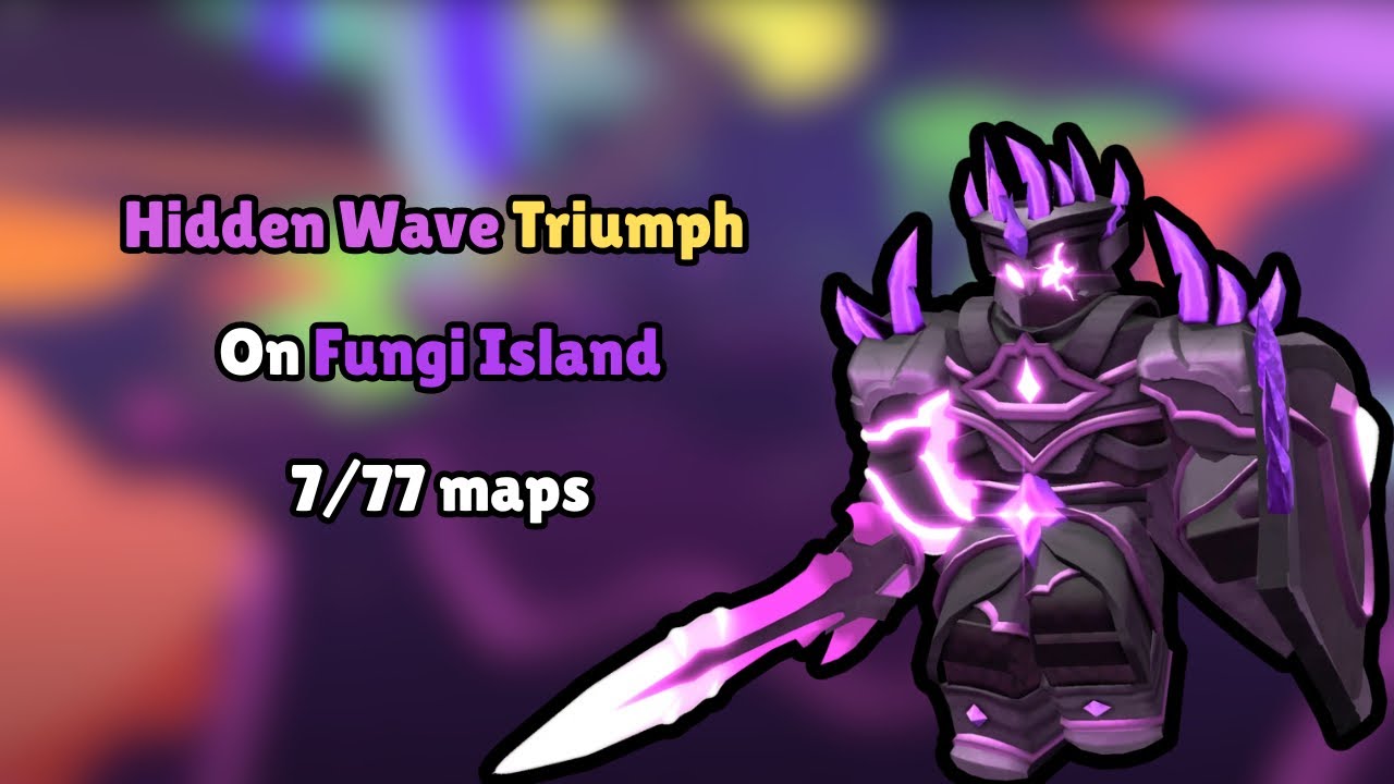 Hidden Wave Triumph on Fungi Island (7/77 maps) | Roblox TDS Tower Defense SImulator