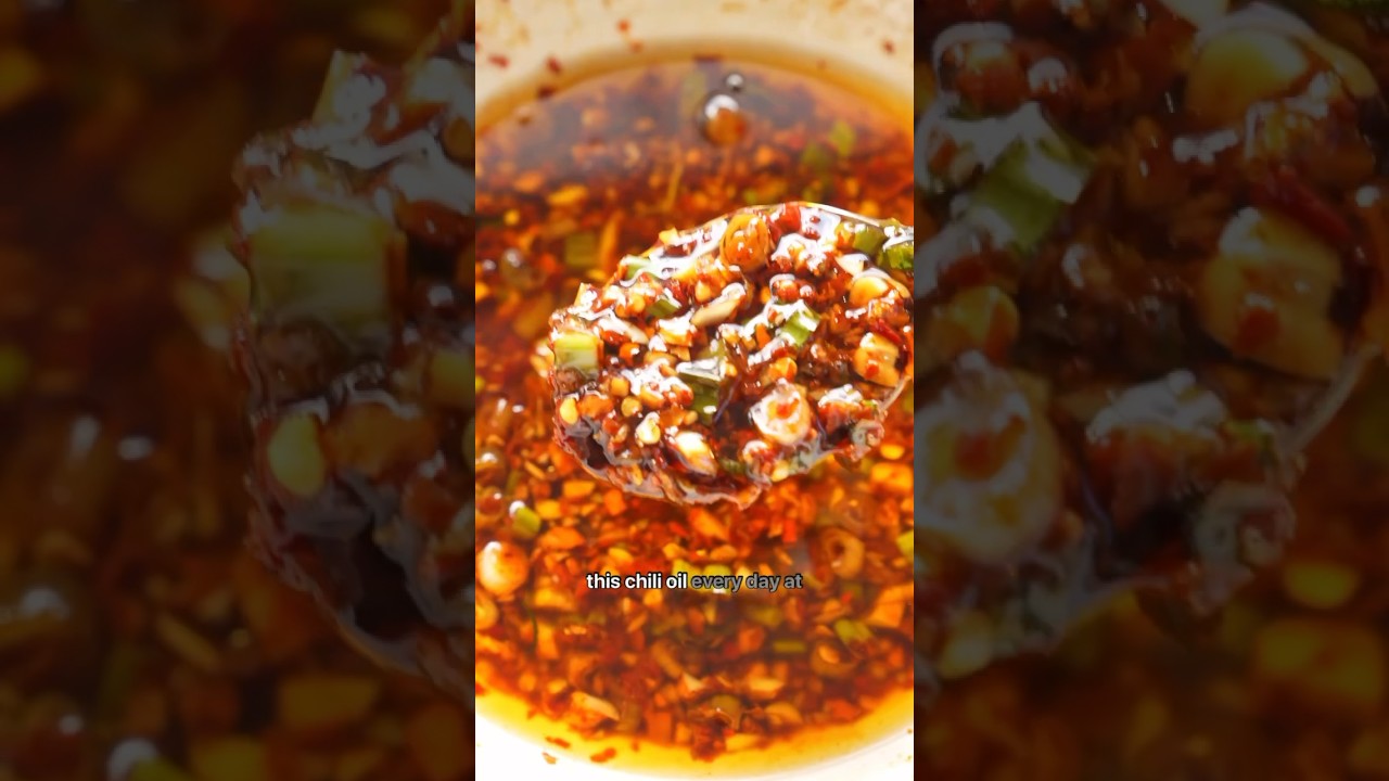 Mom&rsquo;s Homemade Chili Oil - the best condiment you&rsquo;ll ever need. It makes everything tastes better!