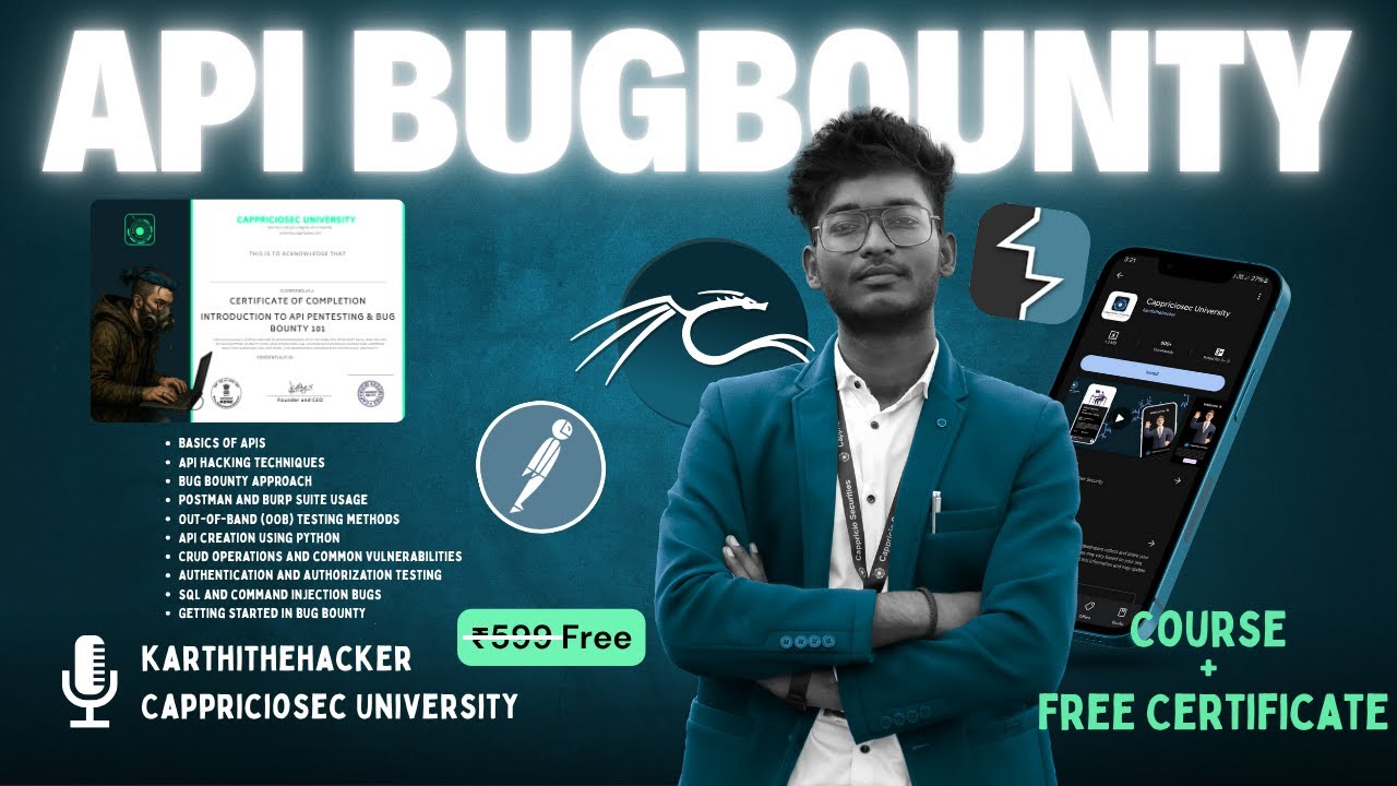 Free API Pentesting & Bug Bounty Course in Tamil with Certificate |  ‪#bugbounty #api #freecourse