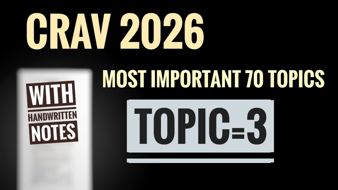 Crav 2026 most important 70 Topics [TOPIC=3]