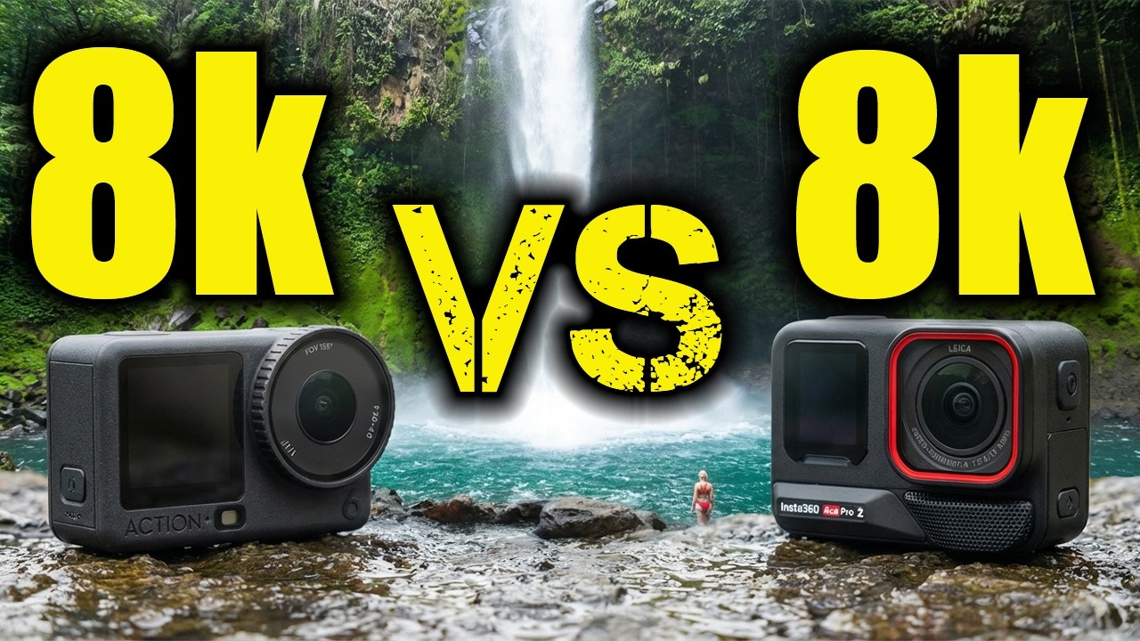 Тест кадрирования в разрешении 8K: DJI Action 6 против Insta360 Ace Pro 2