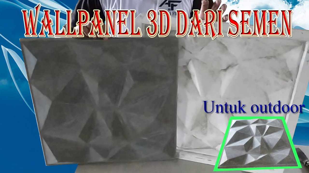 Cara mencetak wallpanel 3d dengan semen