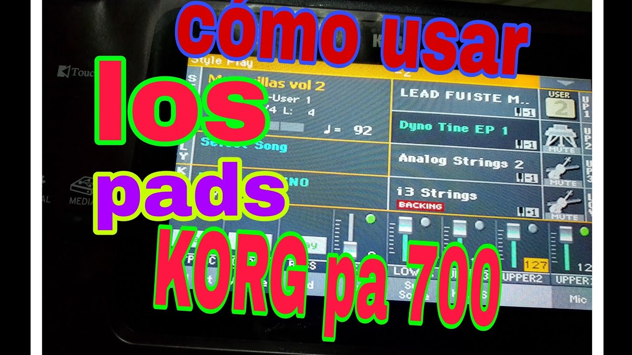 KORG PA 700 Como usar los PADS