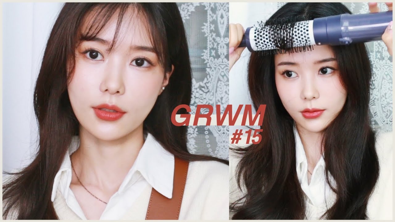 웜톤 메이크업하는 날, 같이 준비해요 + 머리 드라이 하는 법! GRWM #16