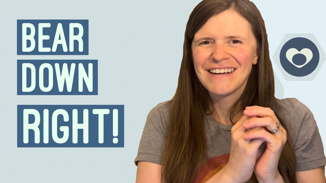 What bearing down/pushing with your pelvic floor should feel like! Pelvic PT explains