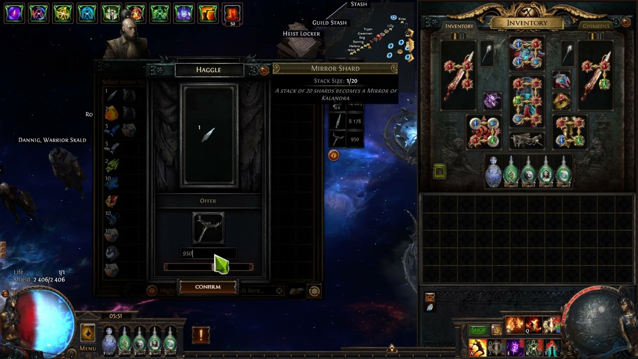 3.23 Mirror shard drop in Tujen