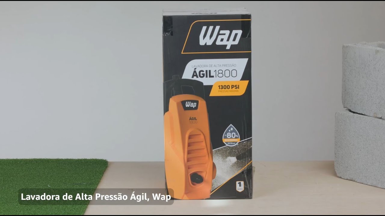 WAP Lavadora de Alta Pressão ÁGIL 1800, Portátil, 300L/h, 1300psi, 1400W