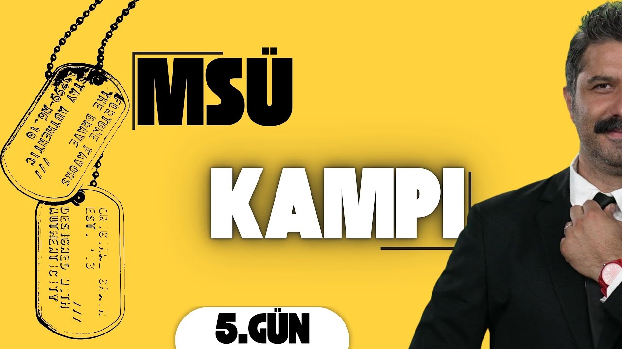 MSÜ KAMPI | 5.Gün | Yazım Kuralları,  Noktalama, Sözcükte Yapı | Konu Özeti,  Uygulama, Soru Çözümü