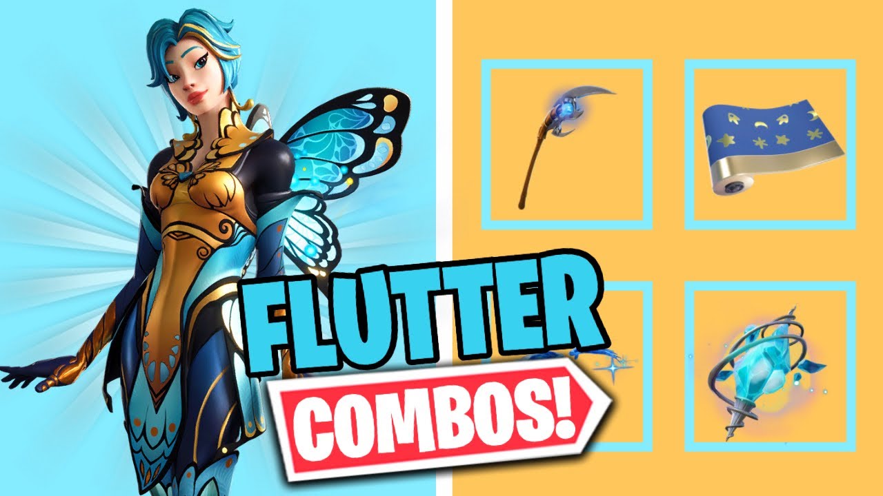 FLUTTER COMBOS 2021 | FORTNITE SKIN REVIEW