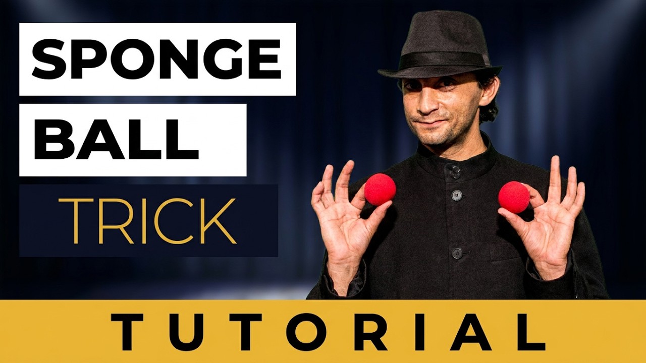 تعلم العاب الخفة # 352 ... Sponge Ball Routine magic trick rivealed