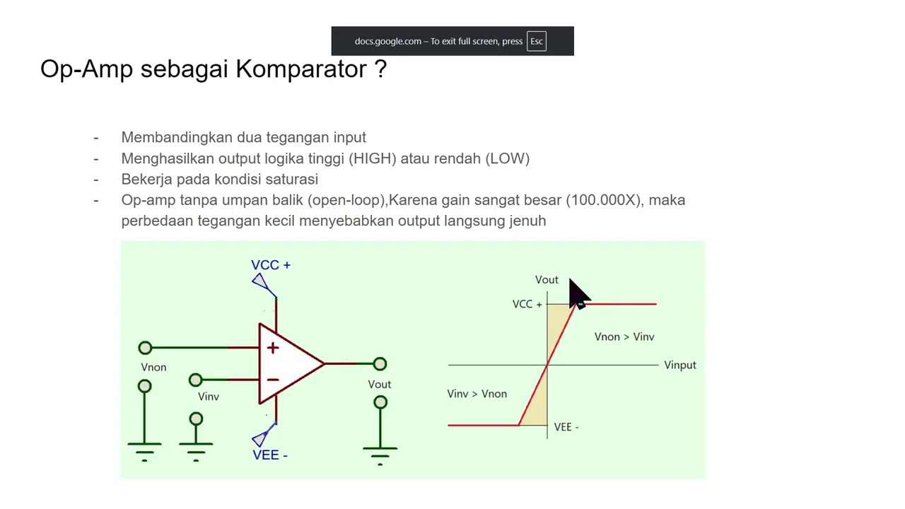 Op Amp Sebagai Komparator - Bagian 4 Op-Amp