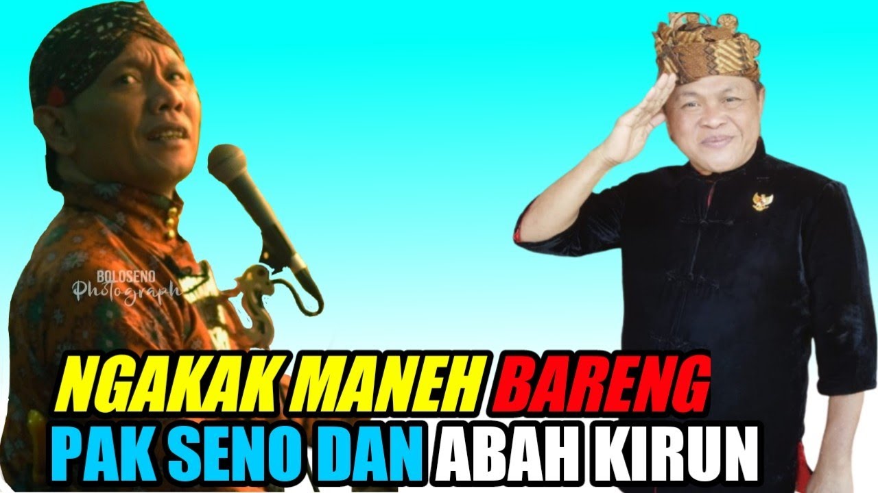 Pak seno ngakak terus bintang tamune cak kirun karo sinden cantik sing di idolani pak seno