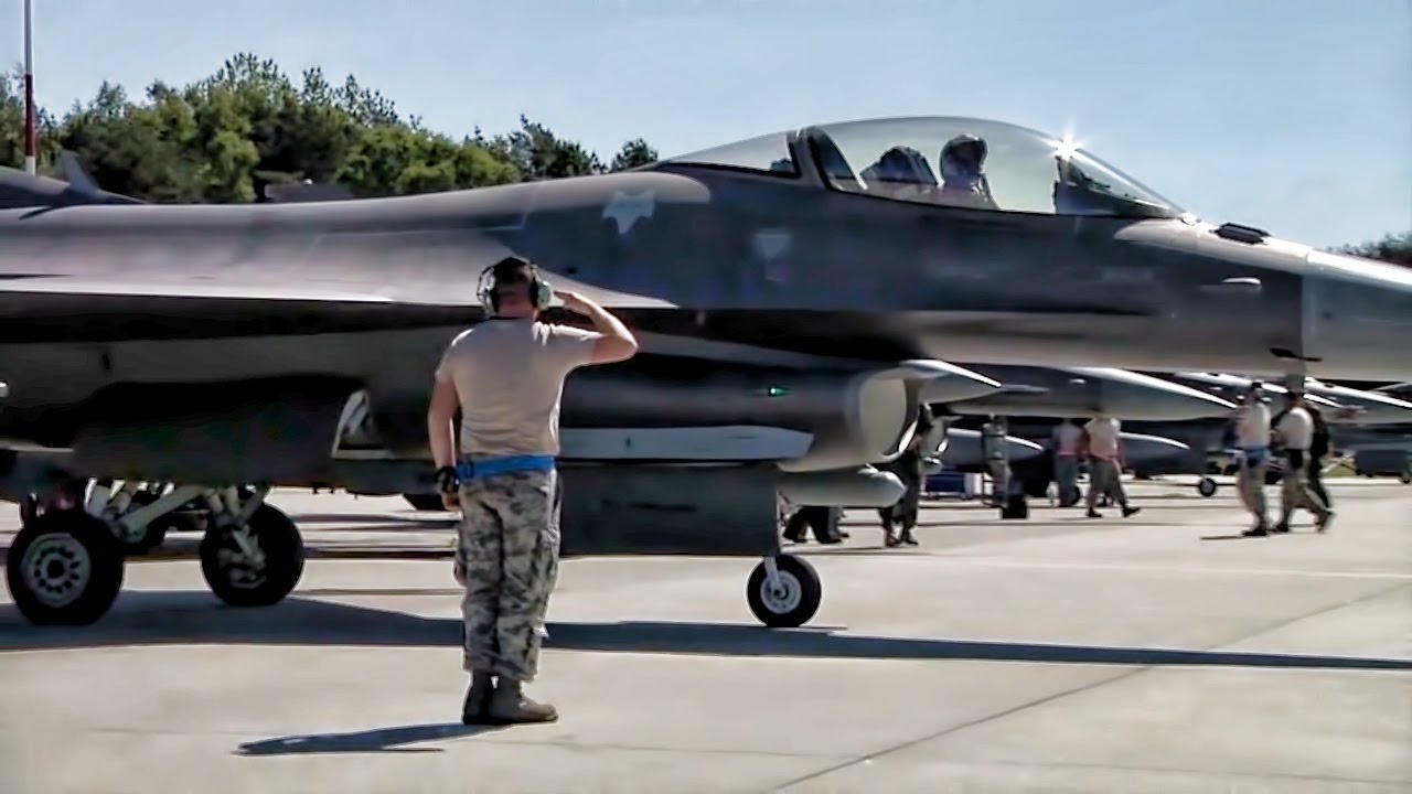 F-16 Flightline • Operation Atlantic Resolve In Poland