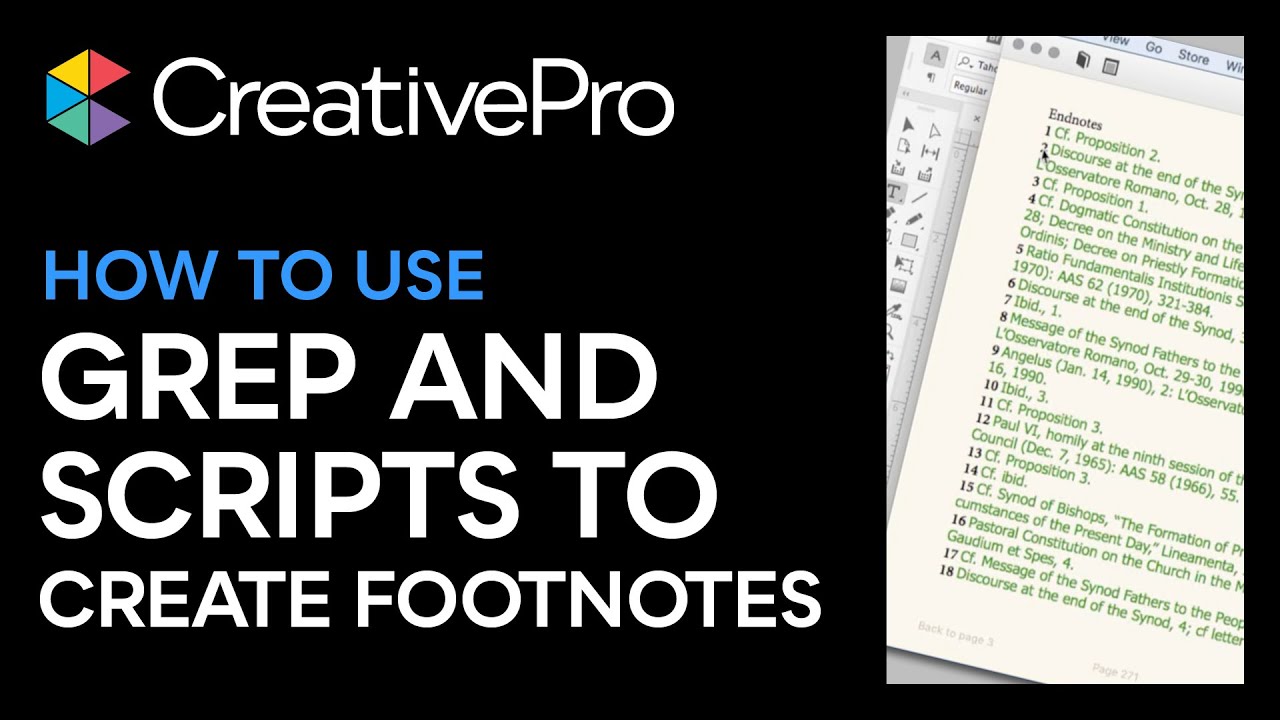 InDesign: How to Use GREP and Scripts to Create Footnotes (Video Tutorial)
