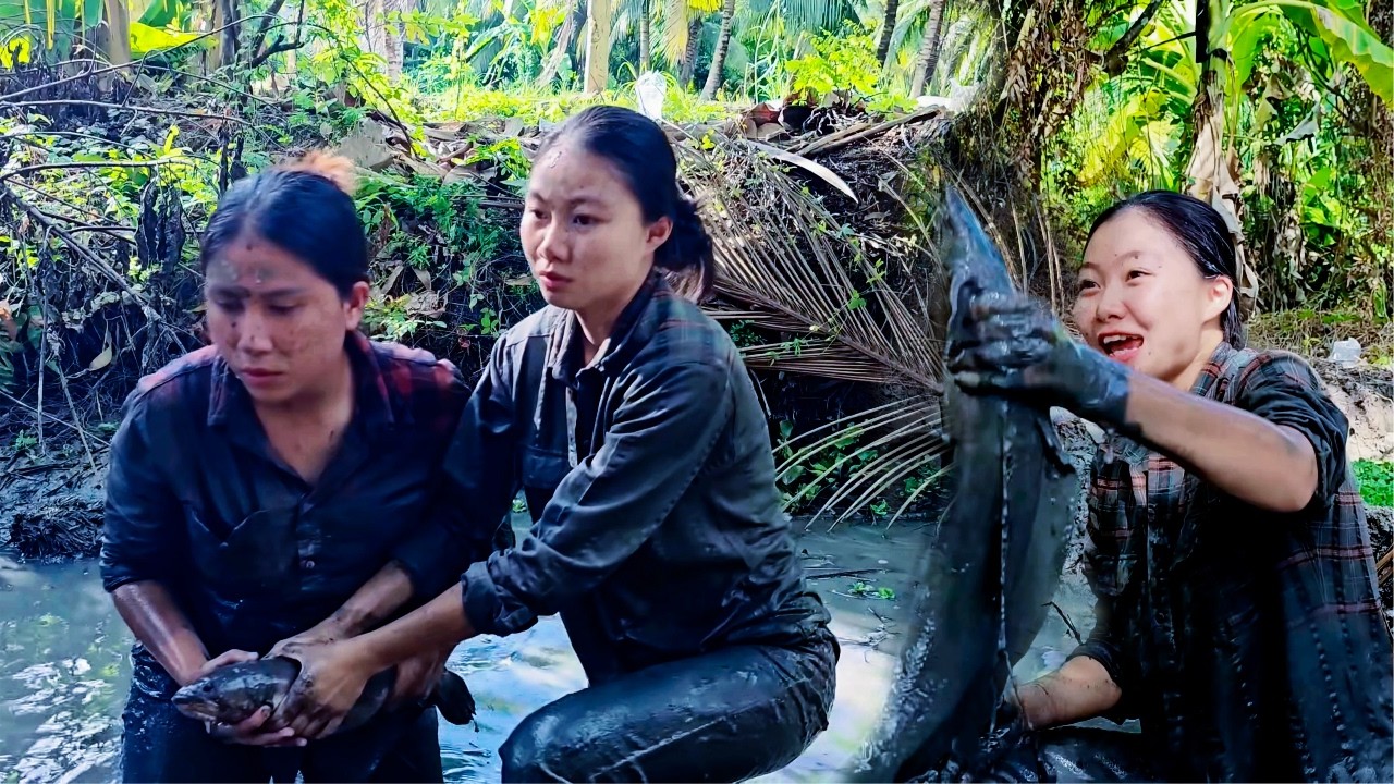 Tieu Uyen eked out a living in the mud - unaware of the debt trap that was engulfing her.