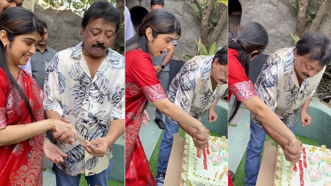Director Ram Gopal Varma Celebrating Manasa Radhakrishnan Birthday | MS Talkies