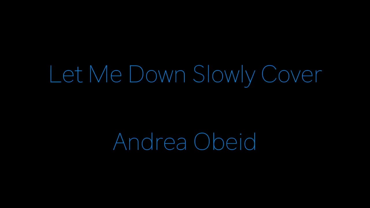 Let Me Down Slowly Cover - UNDY