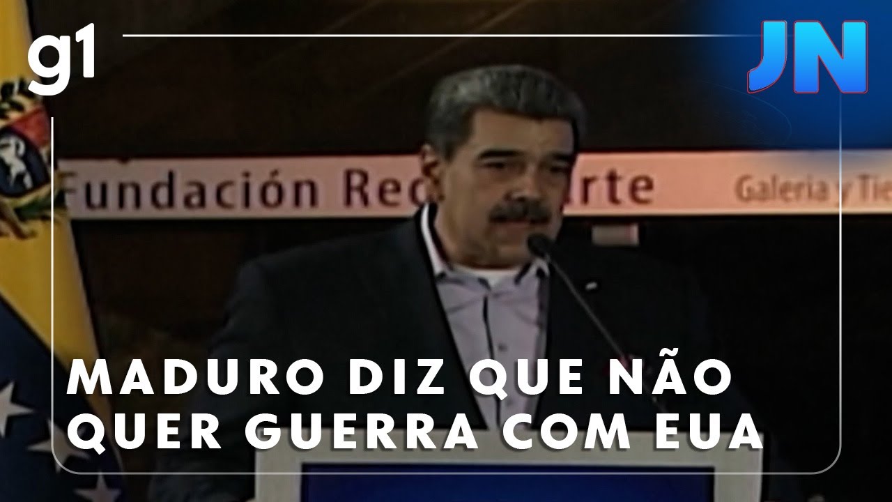 Jornal Nacional: Após Trump autorizar operações da CIA na Venezuela, Maduro diz que não quer guerra
