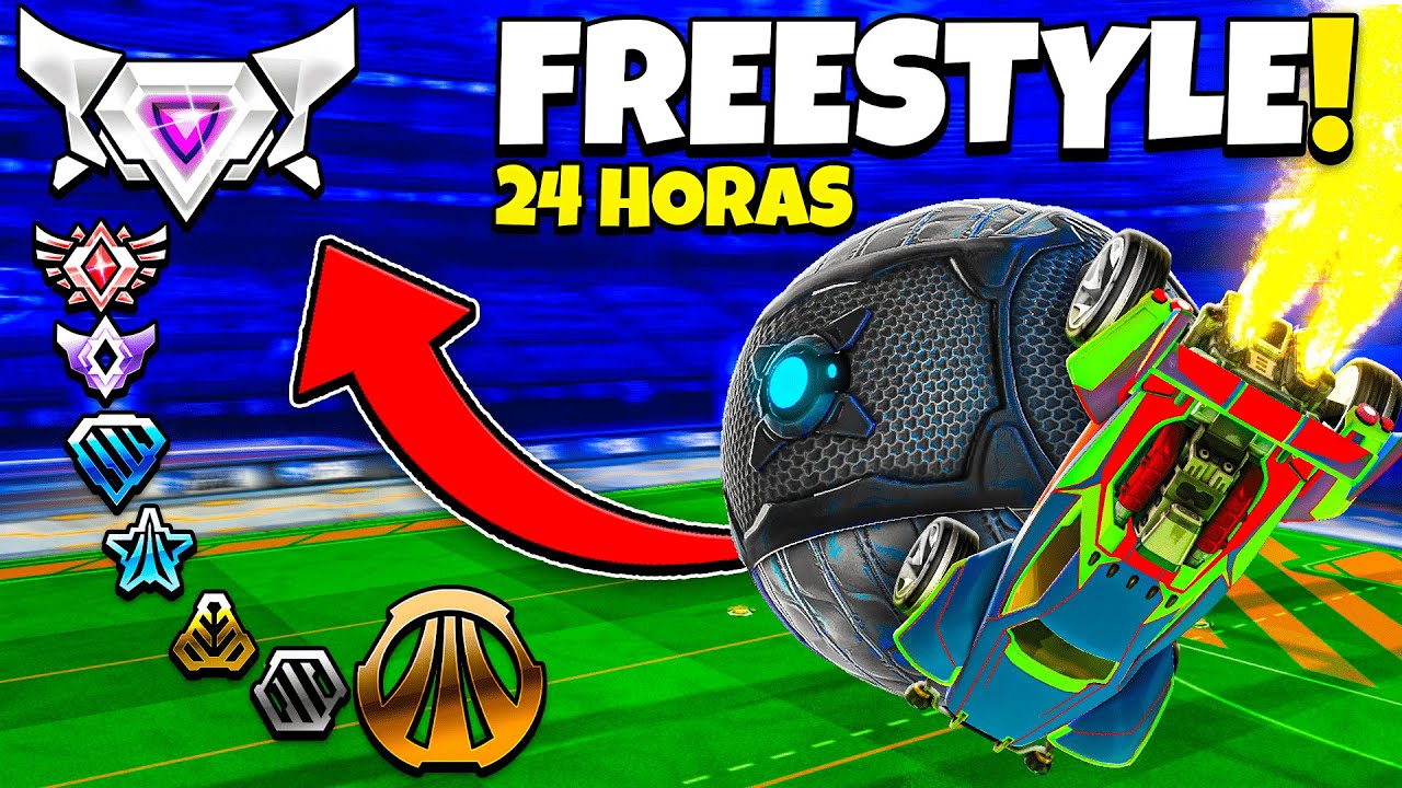 UPEI DO BRONZE AO SUPERSONIC LEGENDS FAZENDO FREESTYLE EM MENOS DE 24H NO ROCKET LEAGUE!