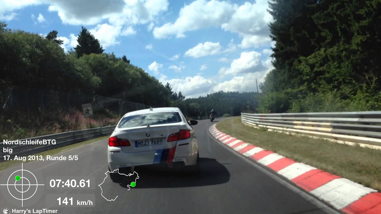 N&uuml;rburgring Nordschleife - Chasing the BMW M5 Ring Taxi