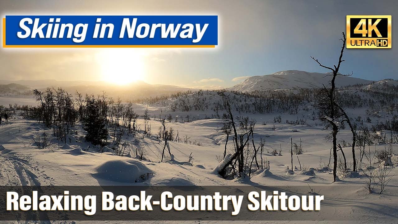7 minutes of Relaxing Backcountry-Skiing in Norway